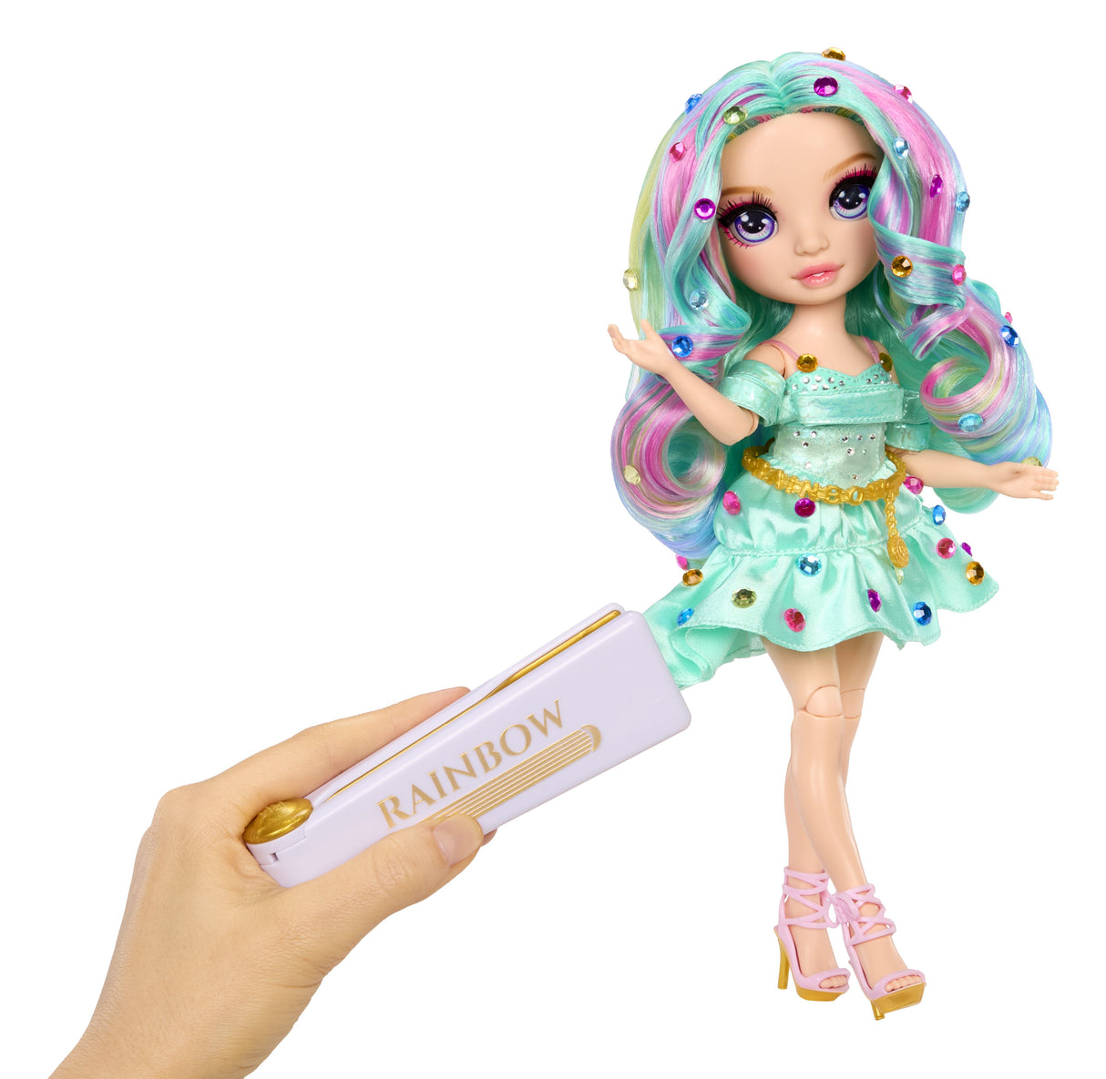 EAN 0035051597827 - Rainbow High Be Dazzling Fashion Dolls- Celine Turquoise (Teal) imagen 4