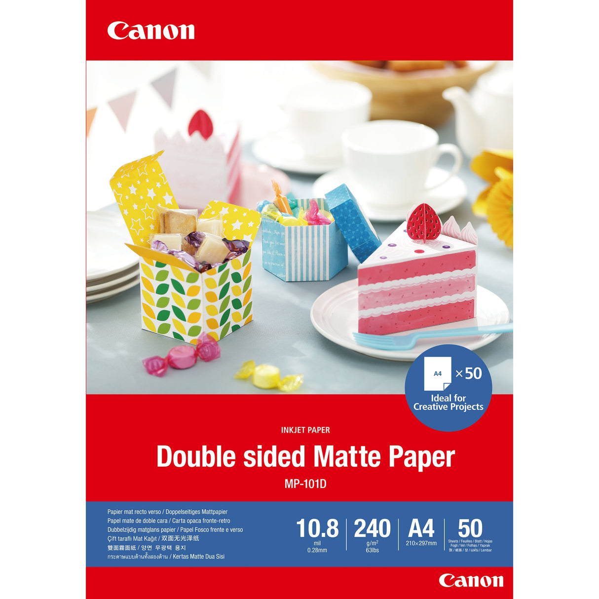 Canon Mp-101 D A 4, 50 Sheets Double Sided Matte Paper, 240 G