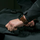 Nomad Strap Modern Lthr. Brown Connect. Silver 46/49mm