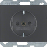 Berker 47357006 Schuko-Steckdose K.1 Anthrazit Matt Lackiert