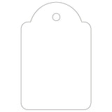 Apli Caja 500 Etiquetas Colgantes Con Hilo 28x43mm Blanco