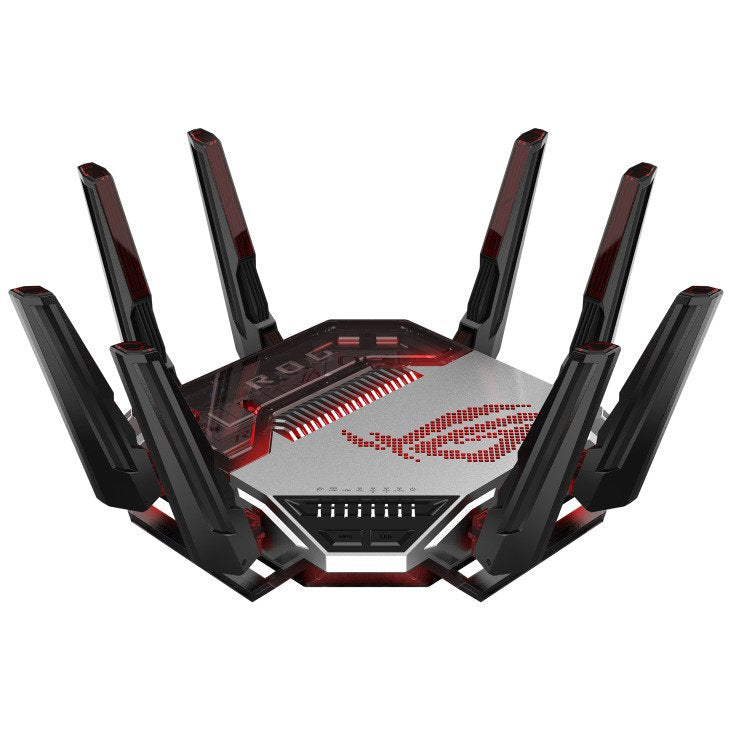 Asus Rog Rapture Gt-Bn98, Wi-Fi 8 (802.11bn), Quad-Band (2.4 Ghz / 5 Ghz-1 / 5 Ghz-2 / 6 Ghz), Ethernet/Lan, Negro, Blanco, Tabletop-Router