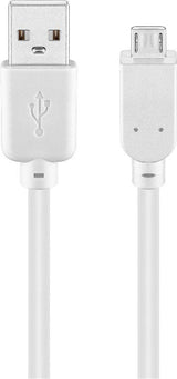 Goobay Usb 2.0 A/Micro-B 1m Cable Usb Usb A Micro-Usb B Blanco