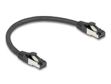 Cable Delock Rj45 De Red Cat.8.1 S/Ftp 0,25 M Bis 40 Gbps Negro