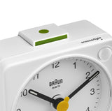 Alarma De Cuarzo Blanca Braun Bc 02 Xw Con Interruptor De Luz