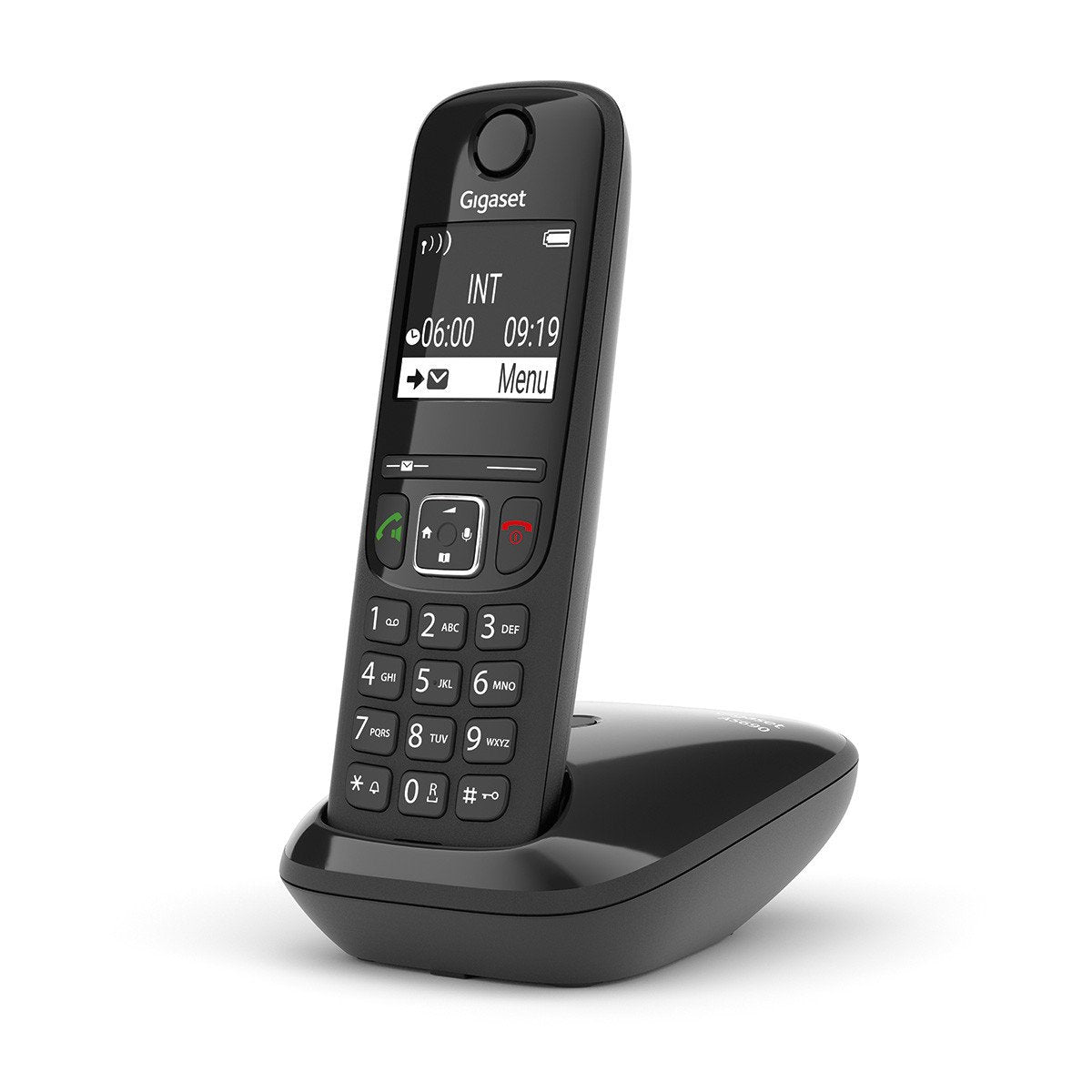 Gigaset As690 Teléfono Dect/Analógico Identificador De Llamadas Negro