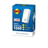 Adaptador Plc Fritz! Powerline 1260e  Wifi Ac 866mbps / Lan Gigabit / Plc Hasta 1200mbps 20002824