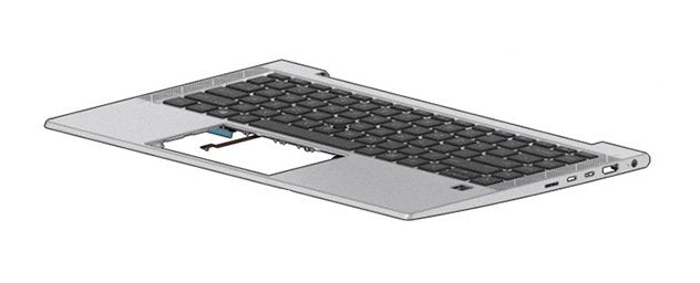 Top Cover W/Keyboard Cp+Ps Bl  Den M07090-081, Keyboard,