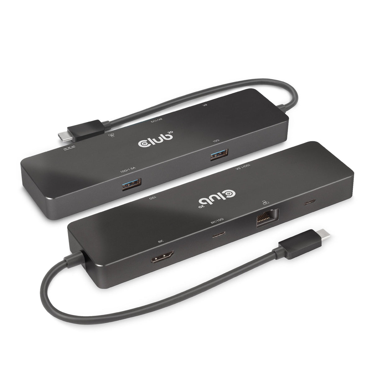 Club3d Usb-C Dock > Hdmi Usb-C 8k 2xusb Usb-C Pd100w Rj45 Retail