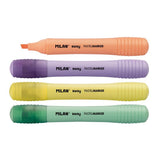 Pack 4 Rotuladores Fluorescentes Punta 2-4mm Varios En Estuche Milan