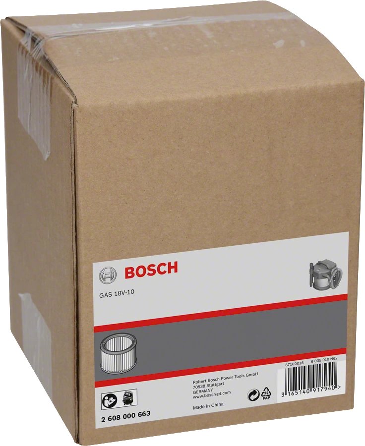 Filtro Plisado Bosch (Lavable) 2608000663