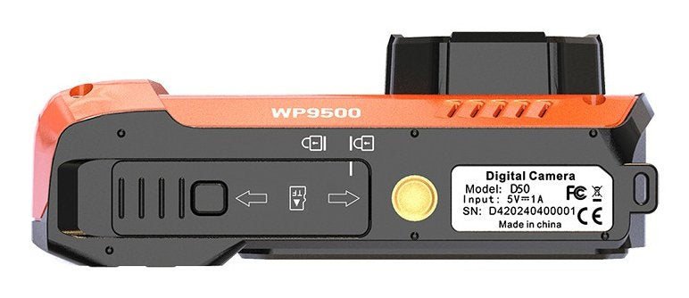 Cámara Digital Deportiva Agfaphoto Realishot Wp9500 24mp Naranja