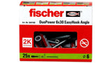 EAN 4048962459494 - Fischer 564168 tornillo de anclaje y taco 25 pieza(s) Juego de enchufes de pared y ganchos de tornillo imagen 3