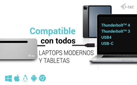 EAN 8595611706530 - i-tec C31FLAT2PDPRO base para portátil y replicador de puertos Alámbrico USB 3.2 Gen 1 (3.1 Gen 1) Type-C imagen 4