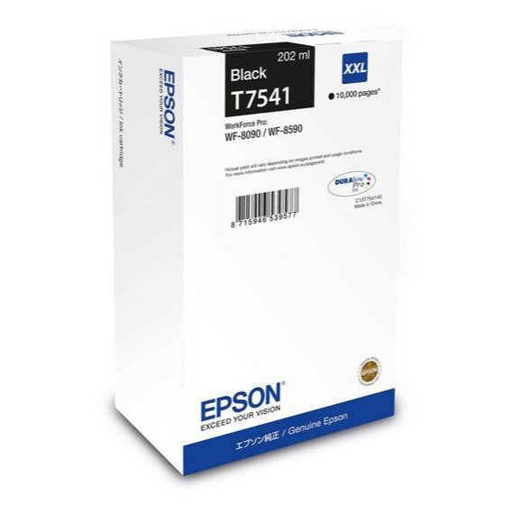 Tinta  Epson Negro C13t75414n T7541 Xxl  10000 Copias 202ml