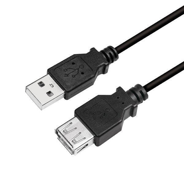 Cable Usb Logilink, Usb 2.0, Macho / Hembra De 3 M, Negro