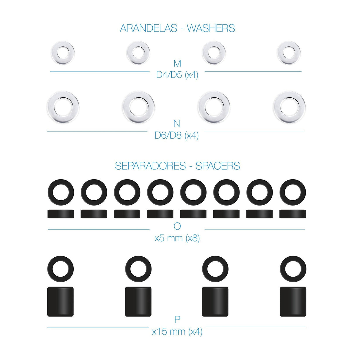 Tooq Pack De Tornilleria Para Montaje Universal De Pantallas
