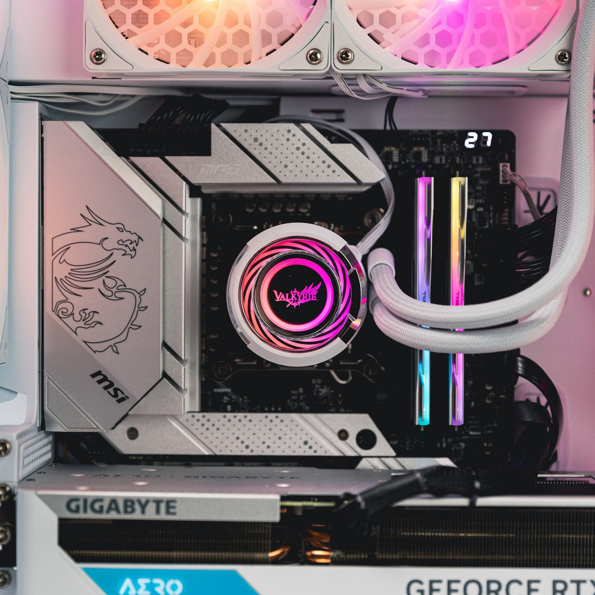 Refrigeracion Liquido Cpu Valkyrie Jarn  240 Argb Blanco
