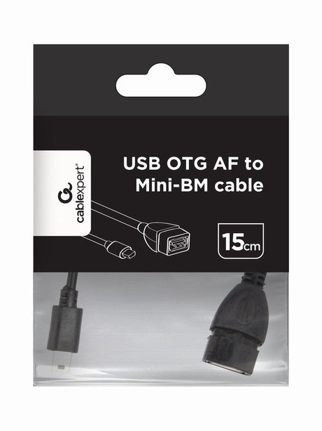 EAN 8716309075855 - Gembird USB mini/USB 0.15m cable USB USB 2.0 0,15 m Mini-USB B USB A Negro imagen 1