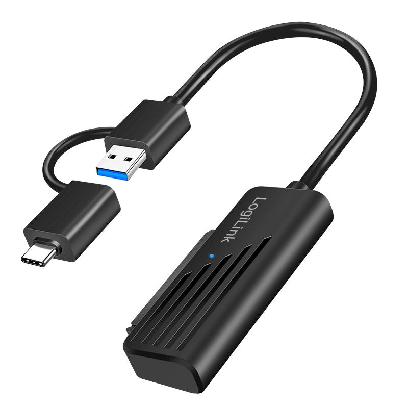 Logilink Usb Adapter, Usb 3.2 Gen1 Cm Am To Sata, For 2.5" Hdd Ssd