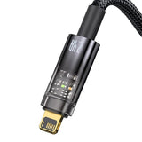 Explorer Series Auto Power-Off Fast Charging Data Cable Usb To Ip 2.4a 2m Black