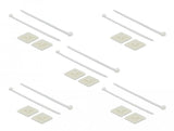 Delock Base De Montaje 40x40 Mm Con Brida Para Cables L 250 X A 7,2 Mm Blanco