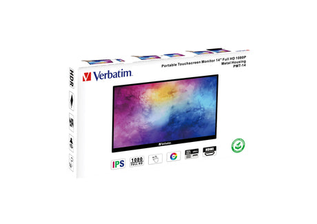 EAN 0023942495918 - Verbatim PMT-14 pantalla para PC 35,6 cm (14") 1920 x 1080 Pixeles Full HD Pantalla táctil Negro imagen 8