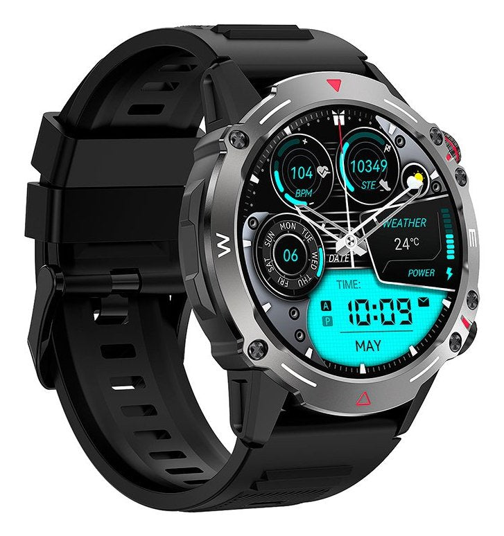Cool Smartwatch Pantalla Amoled Adventure Silicona Negro