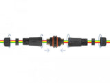 Delock Cableverbinder Für Aussenbereich 3 Pin, Ip68 Wasserdicht, Schraubbar, Cabledurchmesser 4,5 - 7,5 Mm Schwarz