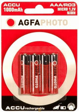 EAN 4250175802756 - AgfaPhoto Batterijen 1x4 Akku NiMh Micro 1000 mAh Batería recargable Níquel-metal hidruro (NiMH) imagen 1