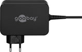 Cargador Goobay 65420 Portátil Negro Corriente Alterna Carga Rápida Interior