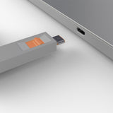 EAN 4002888404280 - Lindy 40428 bloqueador de puerto Llave de bloqueador de puerto USB Tipo C Gris, Naranja 4 pieza(s) imagen 3