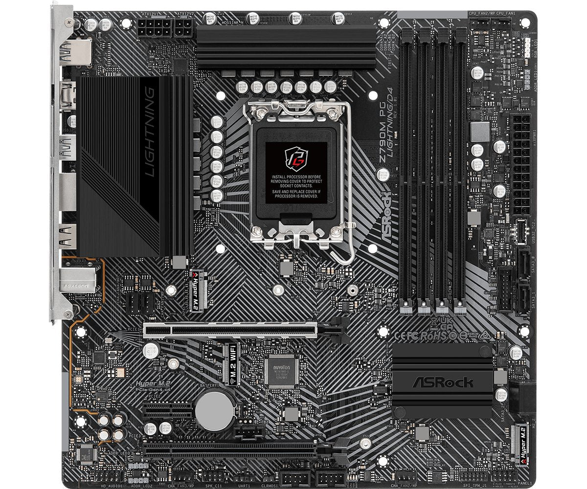 Placa Base Asrock Z790m Pg Lightning/D4 1700 M-Atx Hdmi Ddr4 Retail