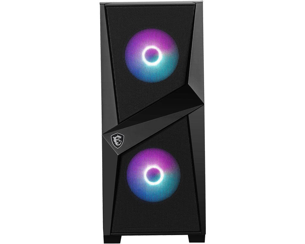 Caja Pc Msi Torre Atx Mag Forge 100r Argb Negro 2x Vent 120mm Argb/Lateral Cristal Templado 306-7g03r11-809