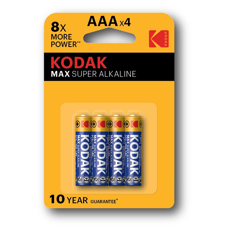 Pilas Kodak Max Aaa Lr3 1.5v Blister 4 Unidades