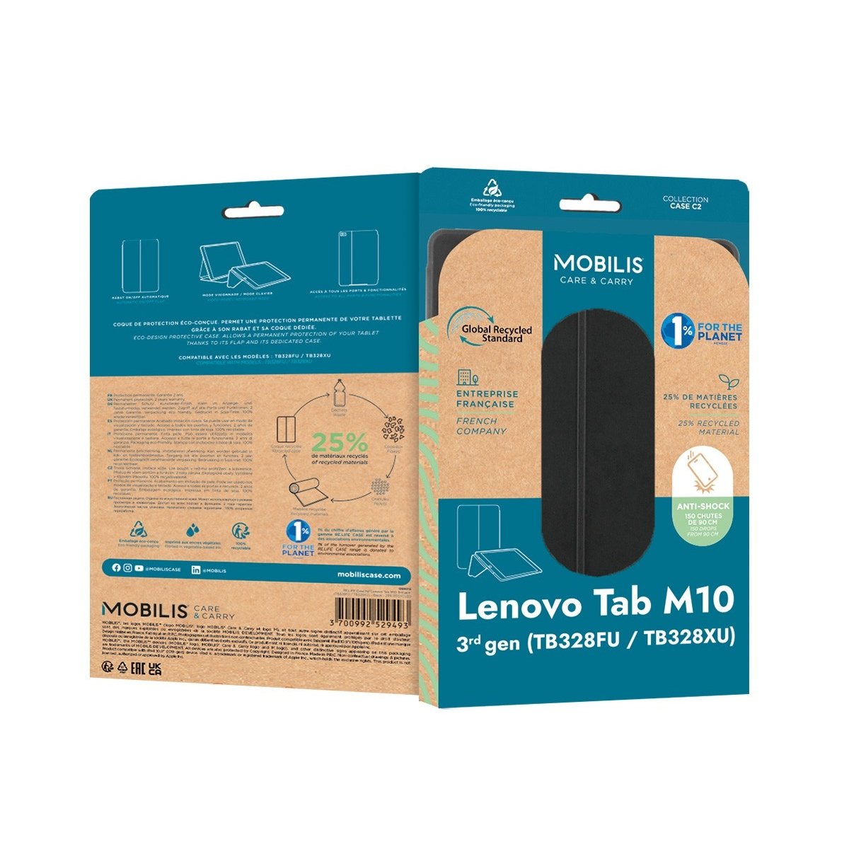 Mobilis 068012 Funda Para Tablet Tb328fu, Tb328xu (10.1") Libro Negro