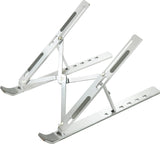 Vision Laptop Mount - Lifetime Warranty - Folding Design For Travel - Seven Angle Options - Steepest Angle 39 Degrees - Abs Plastic Construction Is 66 Grams Lighter Than Aluminium Alloy Alternatives - Weighs 171 Grams - Silicon Anti Skid Pa