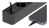 Brennensilla Ecolor Steckdosenleiste 4-Fach Mit 2x Usb-C, 1x Usb-A (Negro/Anthrazit, 1,5 Meter Cable, Mit Sicherheitsschalter) 1153240216