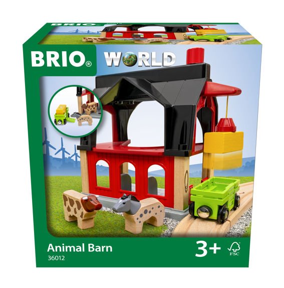 Brio World Tierscheune Mit Heuwaggon, Spielgebäude 63601200