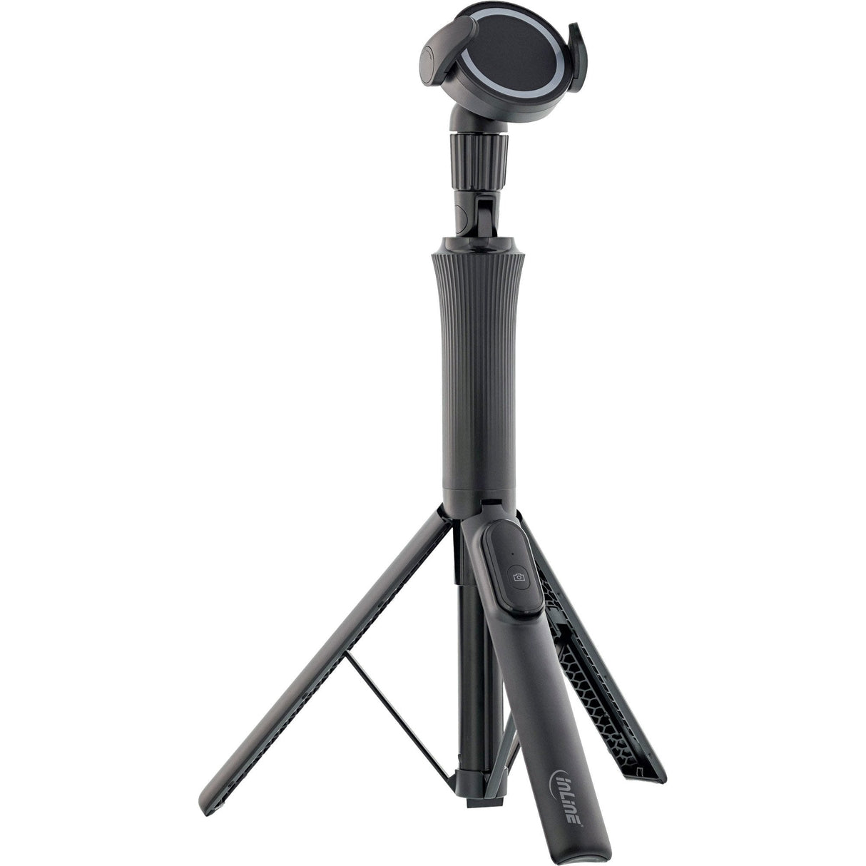 Trípode Magnético Para Smartphone Y Palo Selfie Inline®, Control Remoto Bluetooth.