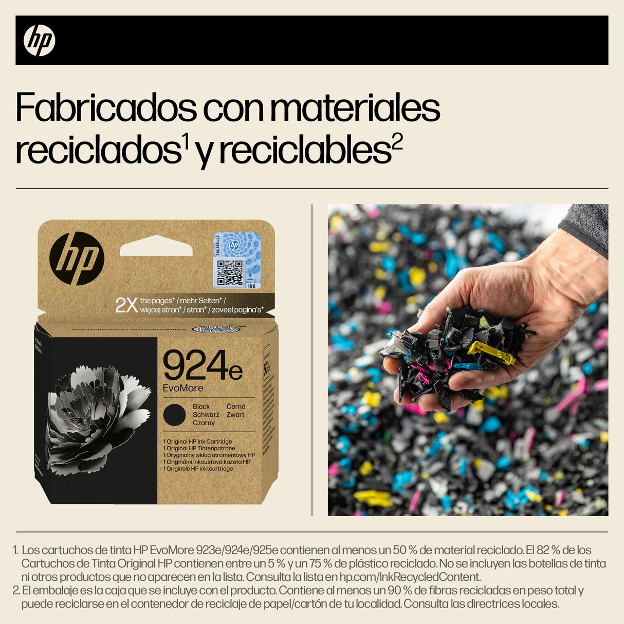 EAN 0199764687524 - HP 924e EvoMore Black Original Ink Cartridge cartucho de tinta 1 pieza(s) Alto rendimiento (XL) Negro imagen 2