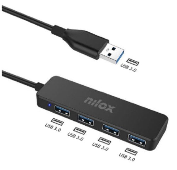 Nilox Hub 4 Puertos Usb 3.0