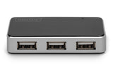 EAN 4016032306535 - Digitus DA-70220 hub de interfaz USB 2.0 Mini-B 480 Mbit/s Negro, Plata imagen 6
