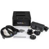 Startech.Com Dual-Bay Usb 3.0 Esata To Sata Hard Drive Docking Station Usb Hard Drive Dock External 2.53.5 Sata Iiiiii Ssdhdd Docking Station Hot-Swap Hard Drive Bays Top-Loading Controlador De Almacenamiento 2.5" 3.5" Sata 6gb/S Esata 6gb/