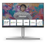 EAN 4038986112086 - AOC U3 U32U3CV pantalla para PC 80 cm (31.5") 3840 x 2160 Pixeles 4K Ultra HD LCD Negro imagen 1