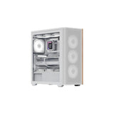 Aerocool Geh Midi D501a-G-Wt-V2 W Wood Atx