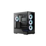 Aerocool P500a-Bk-V1, Caja Torre Negra, Vidrio Templado X 2 Accm-Pn08143.11