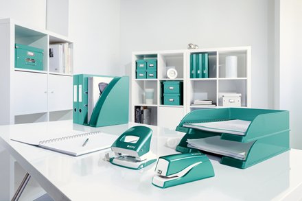 Leitz Elektrohefter Nexxt Series Wow 5566 Eisblau-Metallic