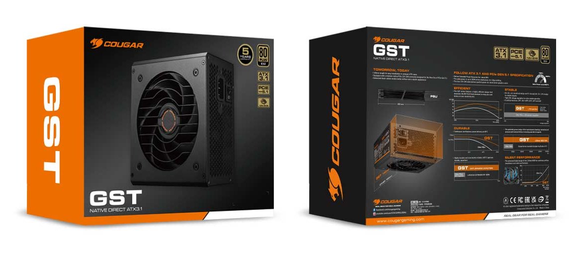 Cougar Netzteil Gm 850w Atx3.1 80 Plus Gold