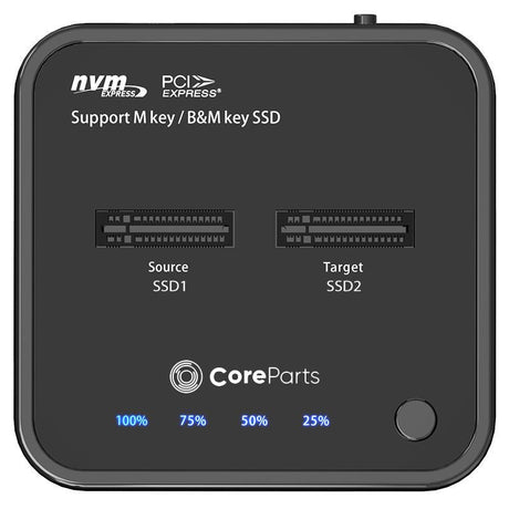 EAN 5704174818595 - CoreParts MS-CLONER-NVME base de conexión para disco duro USB 3.2 Gen 2 (3.1 Gen 2) Type-C Negro imagen 3